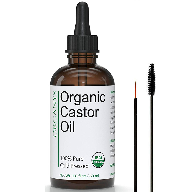 Частная торговая марка, натуральное органическое 100% чистое касторовое масло для роста бровей