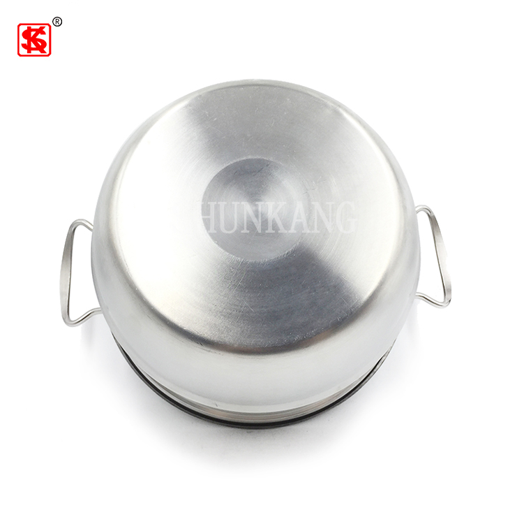 Cheap stainless steel cooking pot set soup & stock pots with Glass Lid