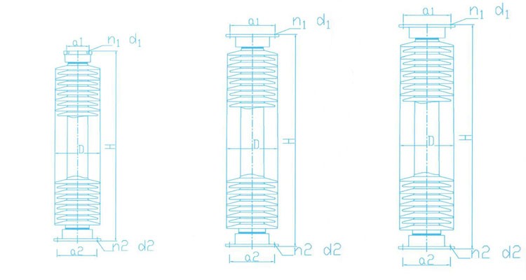 Outdoor Electrical Station Post Insulator Porcelain 72KV
