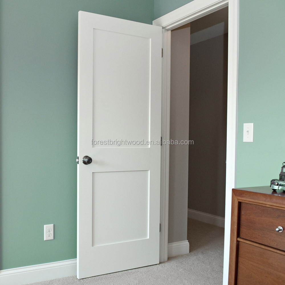 2 Panel Shaker Solid Core Primed Single Prehung Apartment Door