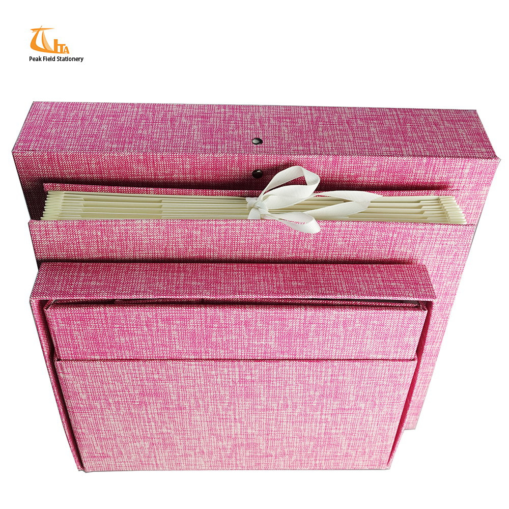 2018 New Product A4 Red Color Fabric Collection File Storage box
