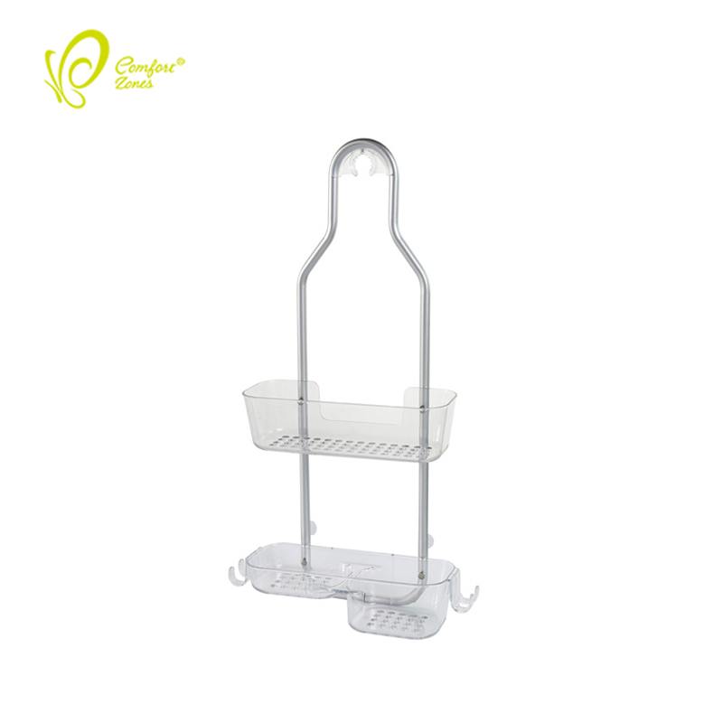 2-ярусная Нержавеющая сталь подвесной Душ Caddy для высокого шампуня и бутылочка для кондиционера