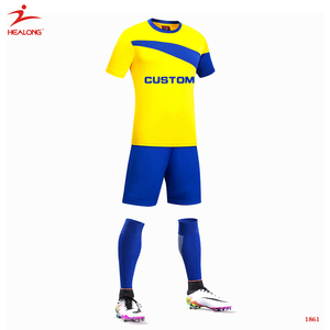 red and yellow soccer jersey
