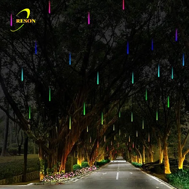 Double Side Led Meteor Holiday Decoration Lights