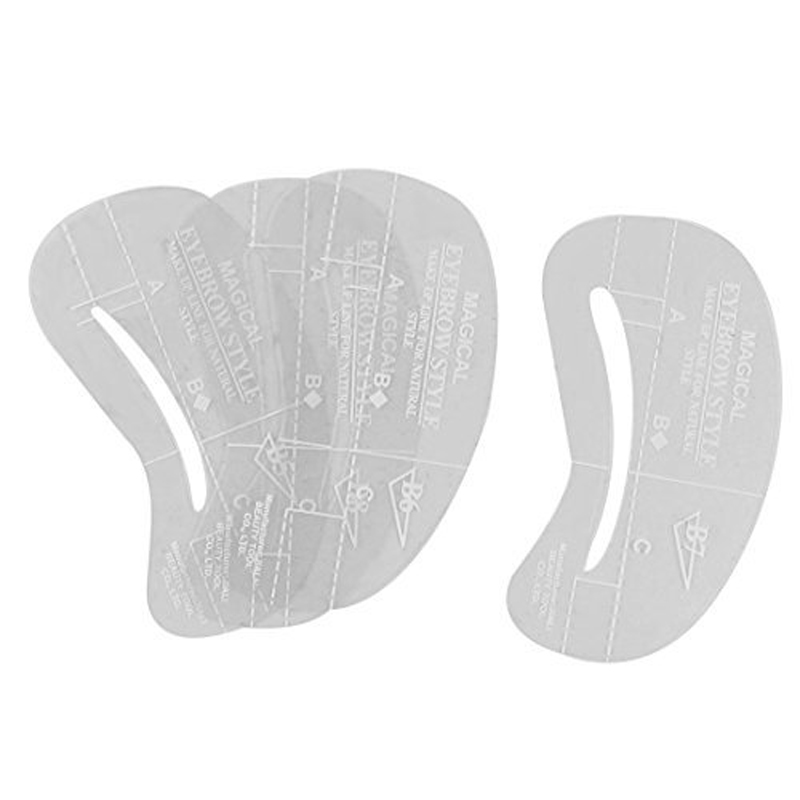 Китайская фабрика, инструмент для груминга, пластиковый шаблон «сделай сам» для формирования бровей, шаблон с 24 шт. стилей