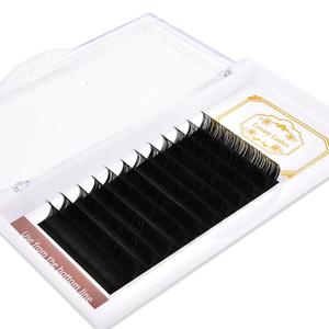 Private label korea quality silk mink eyelash extension 0.07 individual lashes