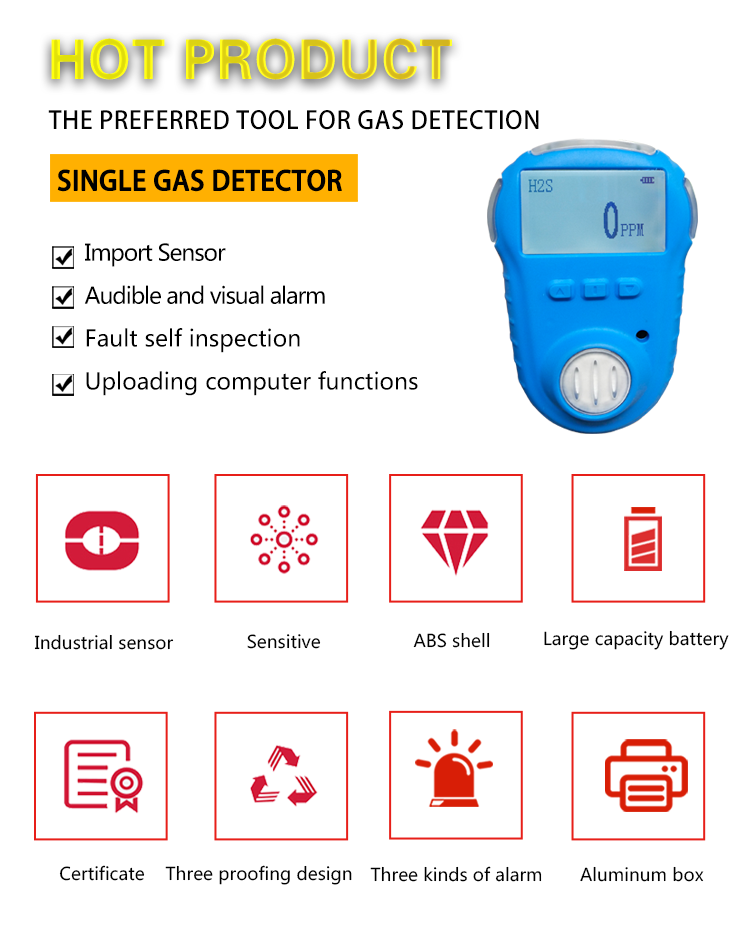 Gas analyzer carbon monoxide detector KP820