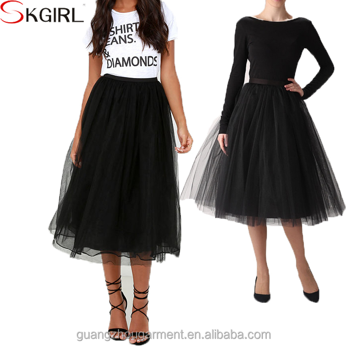 black lace skirt plus size