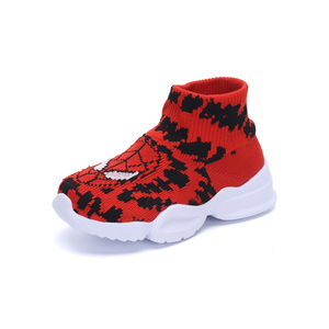 Fashion anti-slip knit upper sock shoes winter soft boot shoes for baby