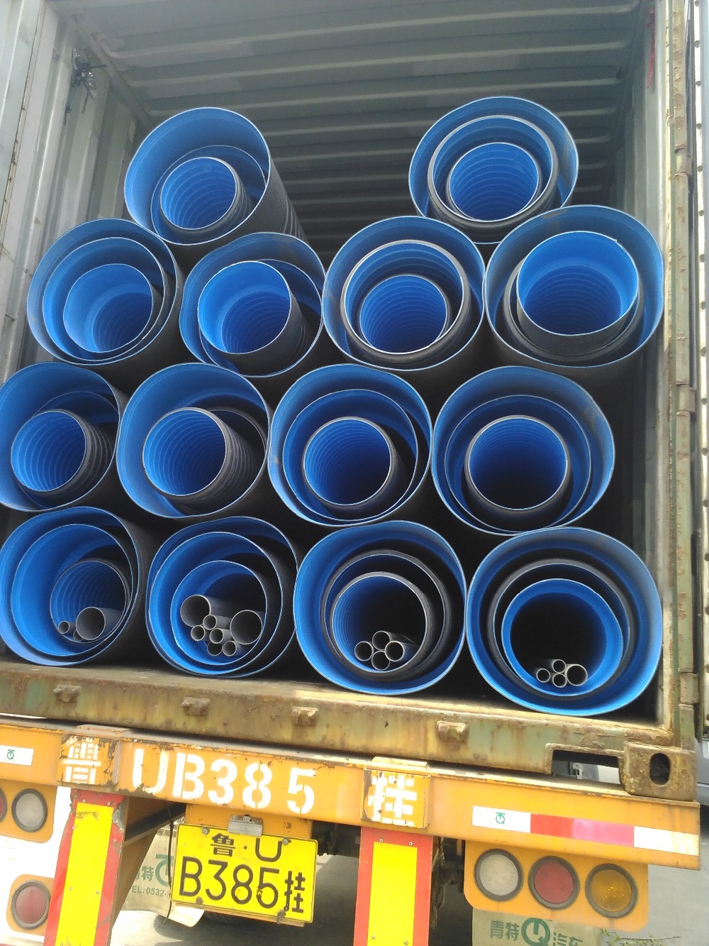 sn8 双壁波纹 hdpe 塑料涵管