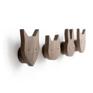 High Quality Child Room Natrual Wood Wall Single Cloth Hook