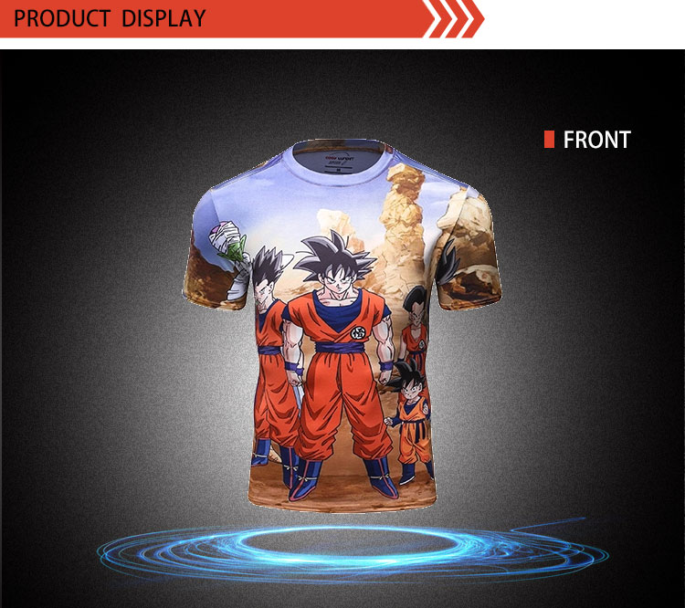 最新设计动漫超级赛亚人升华t恤运动服装 - buy anime shirt