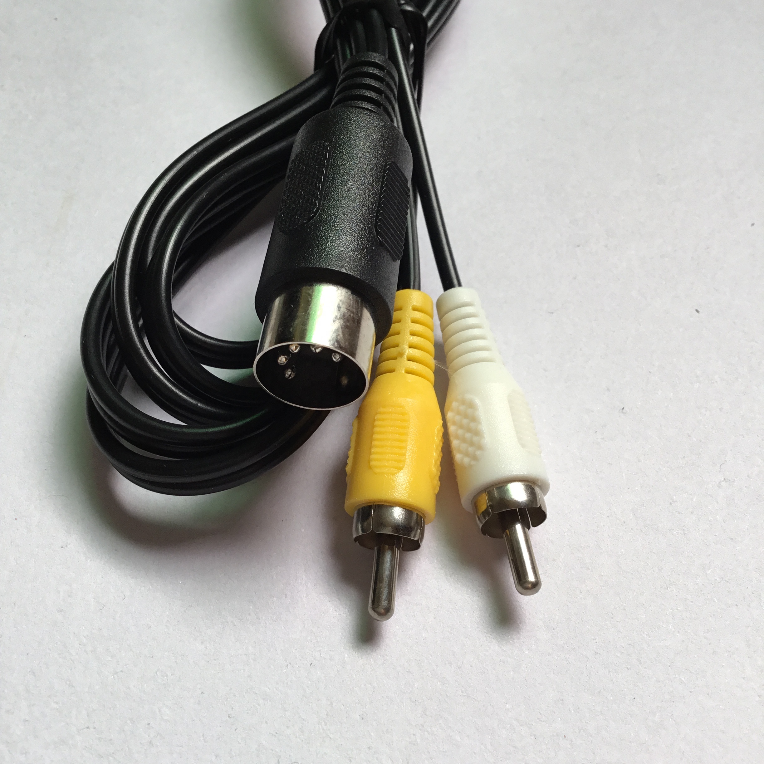 Cabo AV para Sega Megadrive 1 MD1 & Master System RCA Cabo para Mega Drive de Vídeo AV Cabo de Chumbo 1.8 m