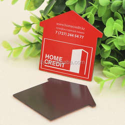 Competitive price custom house shaped paper fridge magnet