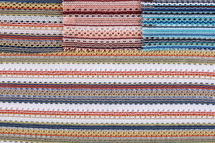 Garment textile telas polyester warp knitting fabric stretch crochet fabric