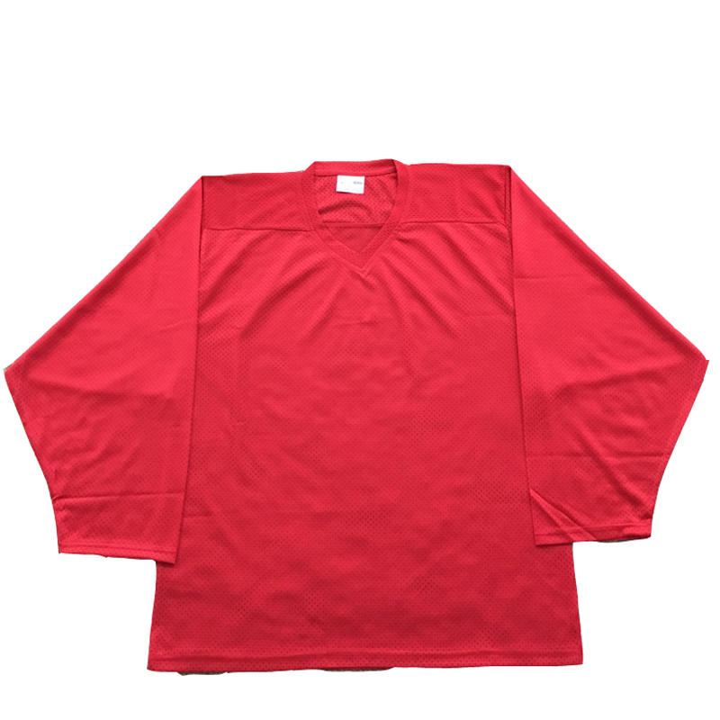 red hockey jersey