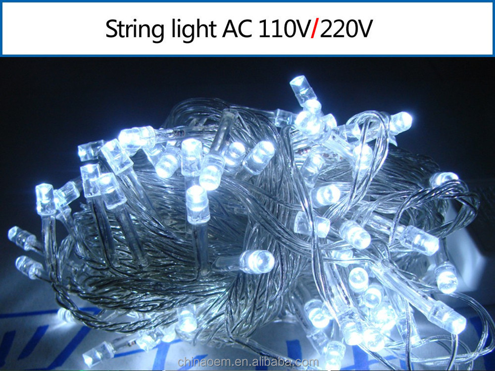 Christmas Decoration lights 10M 100 LED string Light110V/220V Wedding garland outdoor curtain rope lamps Christmas light