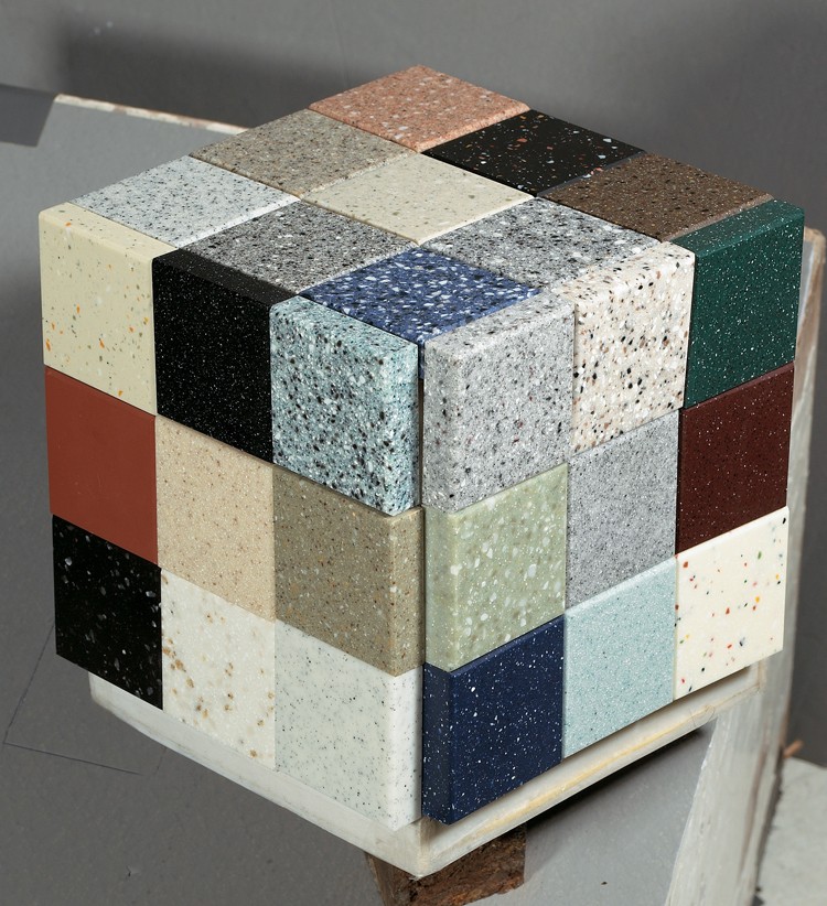 2016 nouveau Koris spécial faisant la réception en pierre artificielle, réception en forme de L, réception moderne blanche