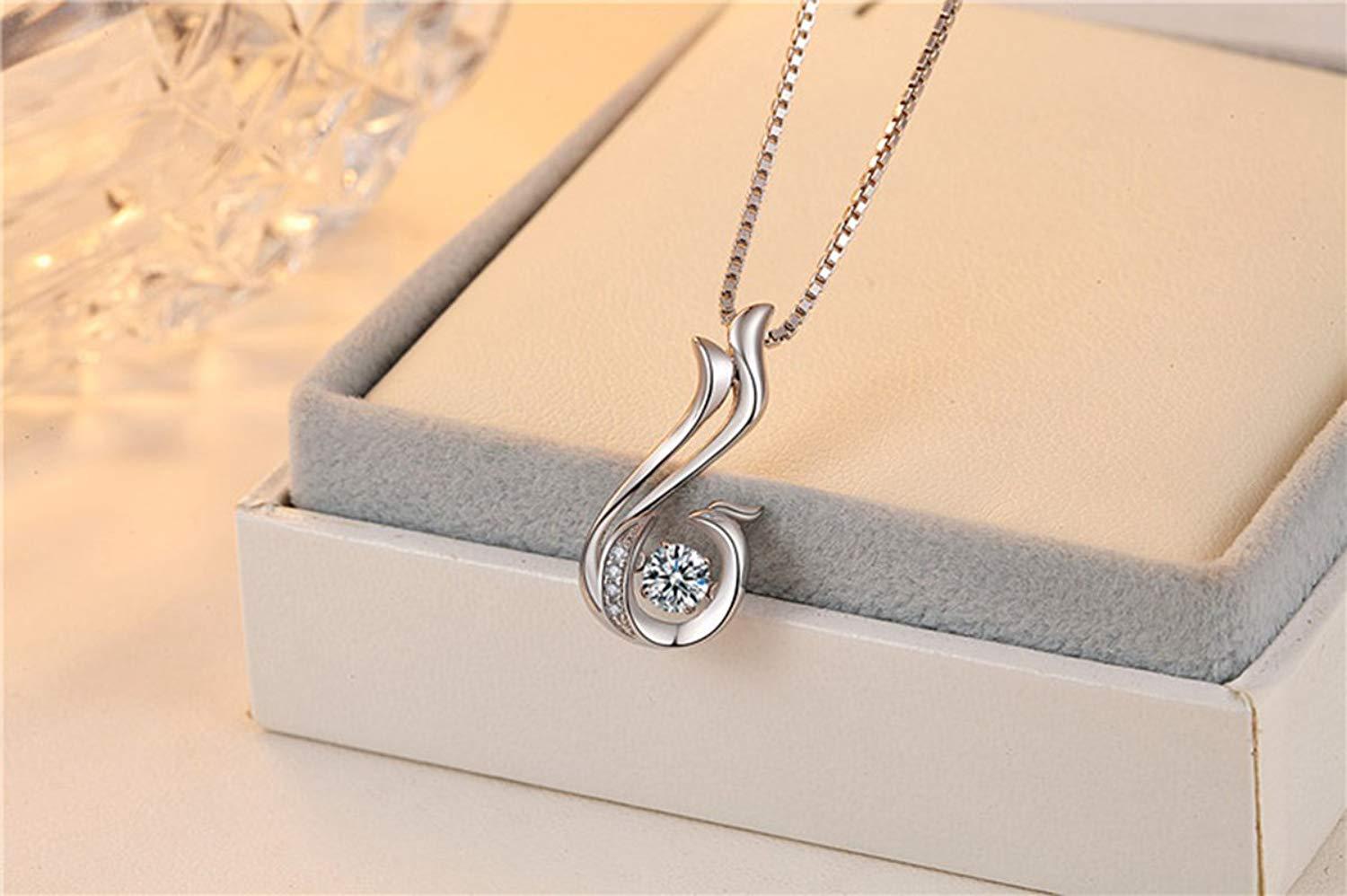 JFASHOP Phoenix Halsketting voor dames, 925 sterling zilver, feniks hanger, feniks, ketting, sieraden, cadeaus voor dames, meisjes en mannen, Extra, Sliver, geen JFASHOP Phoenix Halsketting voor dames, 925 sterling zilver, feniks hanger, feniks, ketting, sieraden, cadeaus voor dames, meisjes en mannen, Extra, Sliver, geen