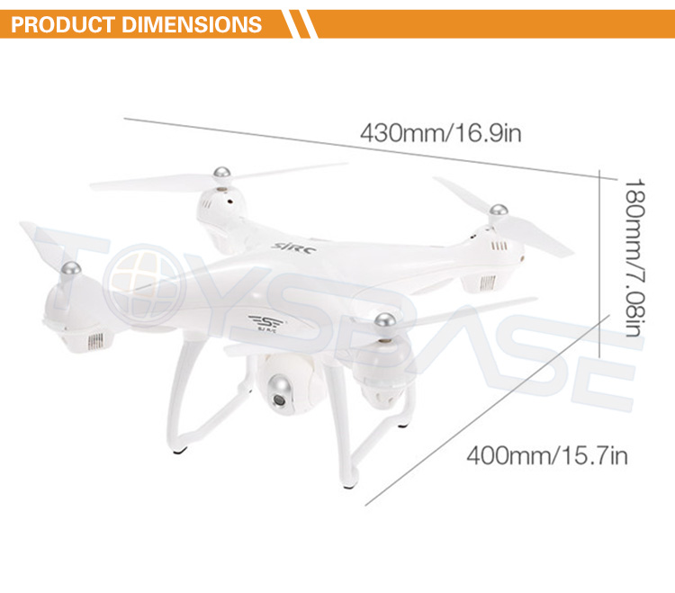 SJRC S70W Dron De Carreras - FPV Racing Drone with 1080P Camera