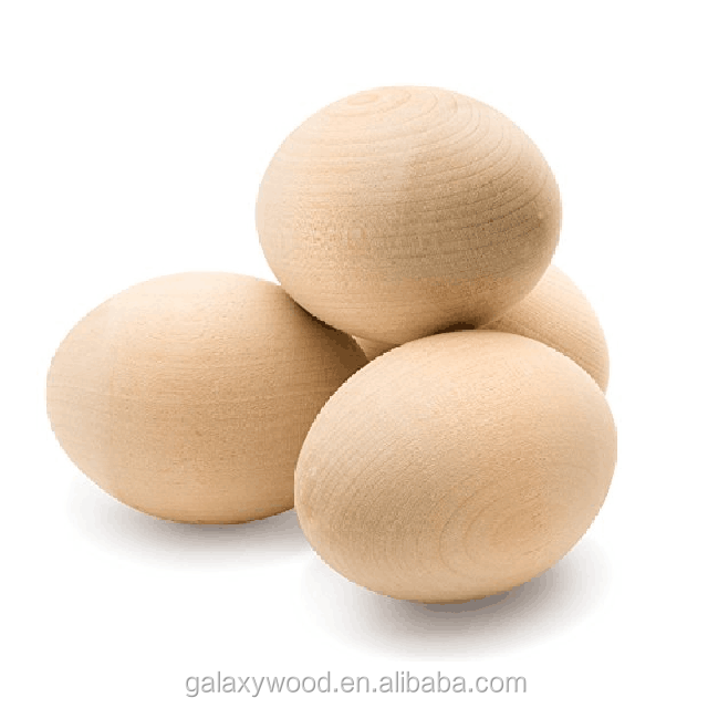Яйцо из необработанной древесины для пасхального декора, производство Китай