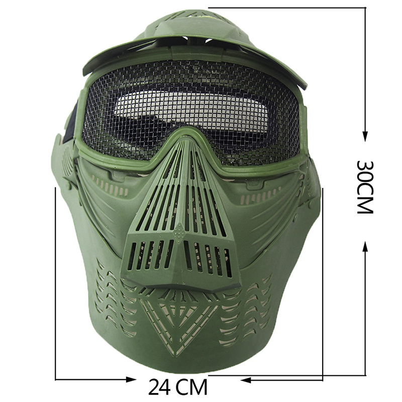 k2 高品质空气软战术军事全脸彩弹面罩护目镜与保护功能