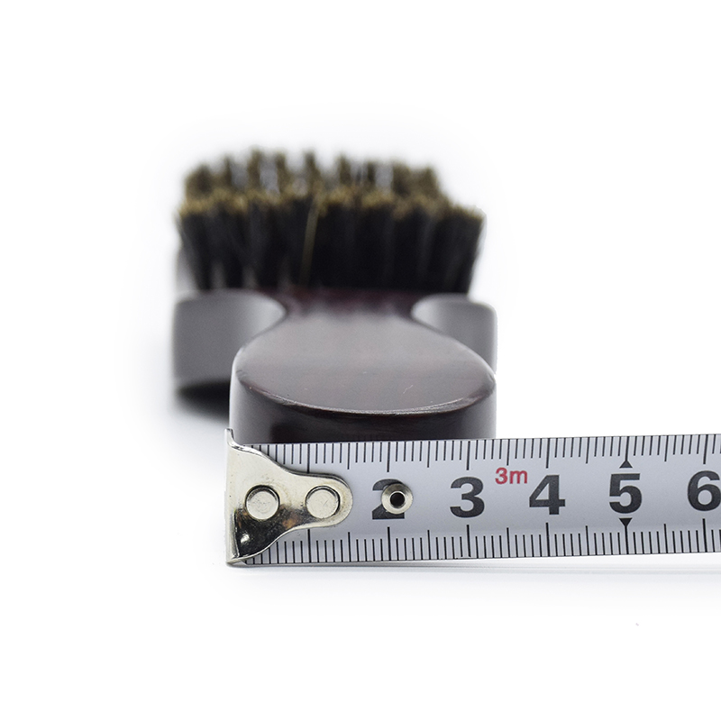 Beard Brush Boar Bristle for Men's Mustache Shaving Comb Massage Facial Hair Cleaning Brush Beech Long Handle