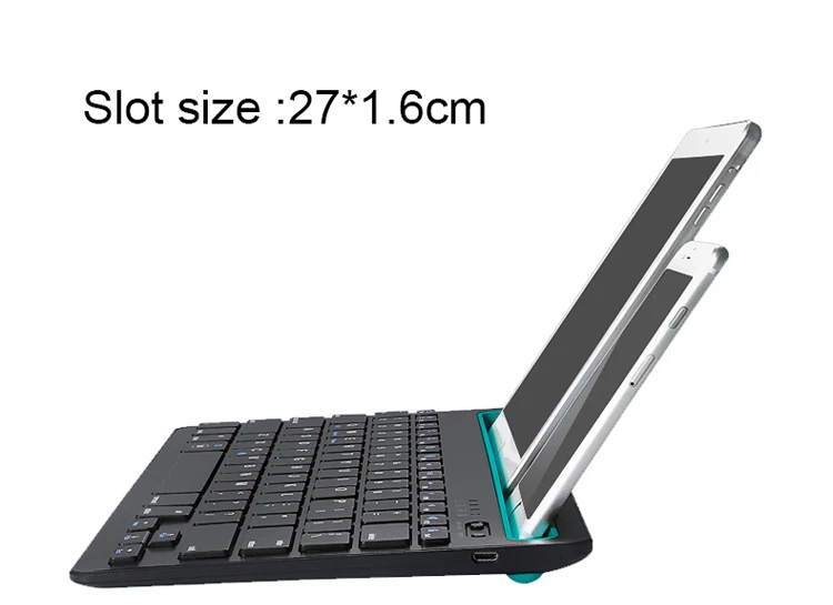 Portable Wireless 9 Case For Android Dual Channels Rechargeable Bluetooth 9-10.5 Inch Tablet Keyboard