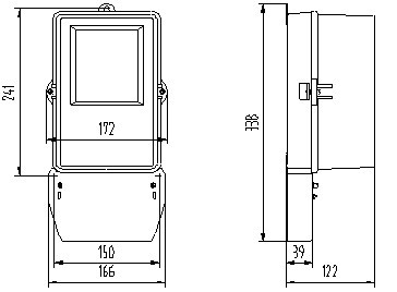 High quality 3-phase meter, Three Phase Mechanical Meter D86 Analog Electricity Meter