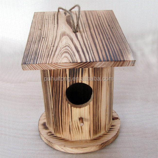 Triple 3 in 1 Wooden Nesting Wild Bird Box House Small Birds Robin Modern NEW