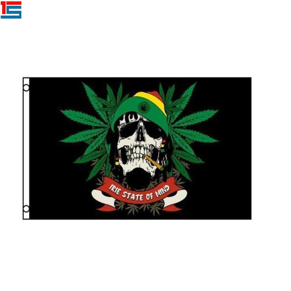 3m long with 10 Flags Rastafarian Cannabis Flag Bunting