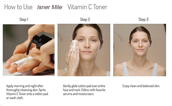 OEM ODM Private label Natural Vitamin C Face Toner Hydrating Firming PH Balancing Daily Skin Care Facial Toner