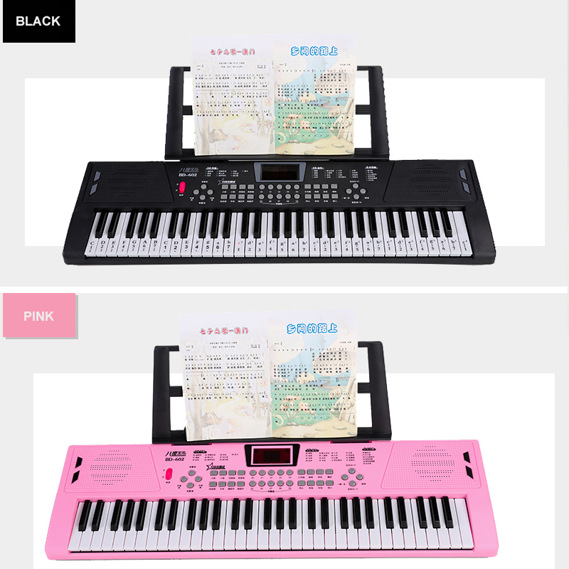 midi Digital 61 keys electro<i></i>nic OEM  organ musical  keyboard educatio<i></i>nal instrument Piano for Supplier