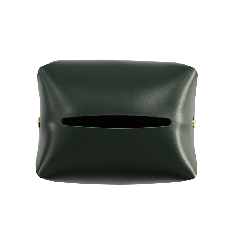 Factory Custom Wholesale PU  Leather Tissue Box Case Napkin Case Tissue Box Holder  Holder For Office Washroom