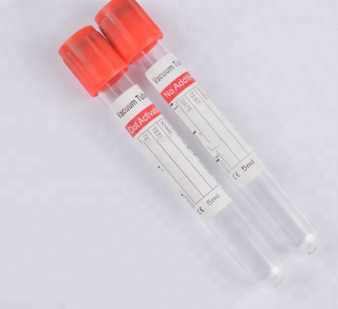 Трубка для забора крови с активатором сгустков