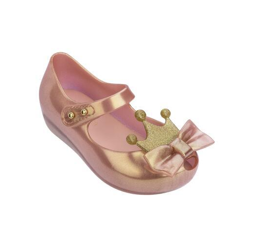 2019 Осенняя Корона Бабочка детская обувь для девочек Мэри Джейн на плоской подошве желе