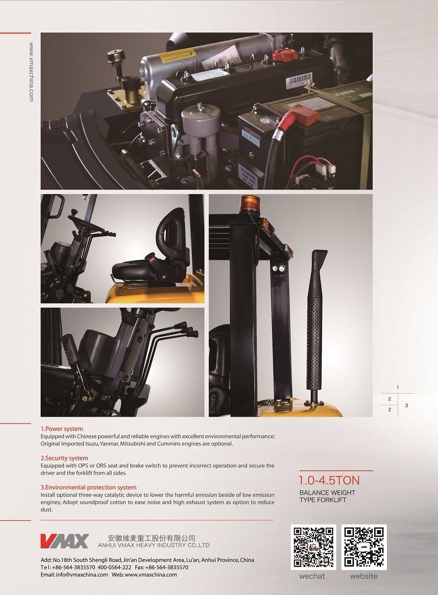 VMAX Forklift - 3000 Kg Diesel Engine High Efficiency