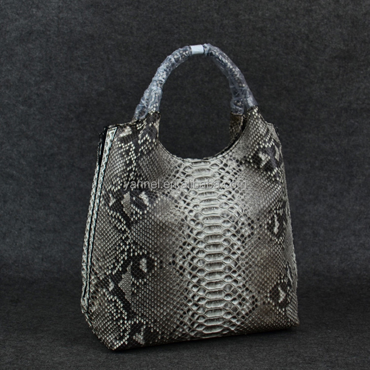Real animal skin handbag python skin ladies bag exotic skin for women hand bags brand name style tote bags 2023 purse wholesale
