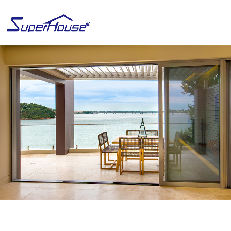 Kanada CSA standard tür fenster design schiebe aluminium tür mit doppel gehärtetem glas