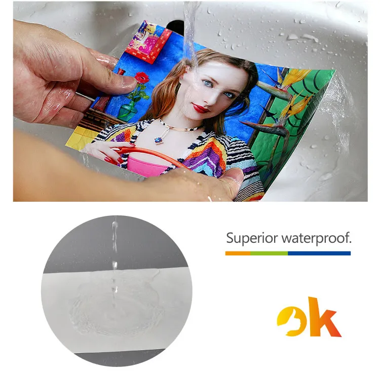 waterproof matt pp self adhesive inkjet paper