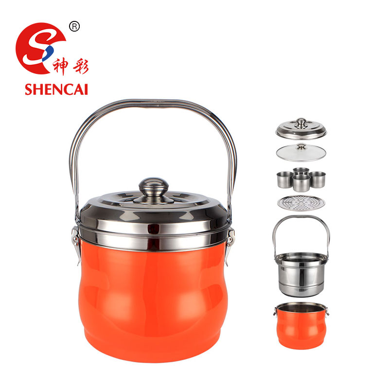 Portable wholesale professional free fire re-cooking pot for camping use