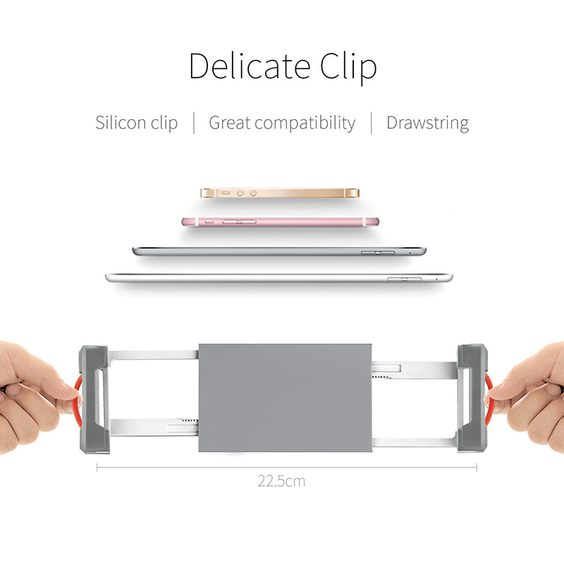 Adjustable Cell Phone Stand Desk Phone Holder Compatible with All 4-8'' Phones Office Accessories All Android Smartphone - Black