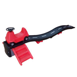 Kids outdoor up and down roller coaster ride on