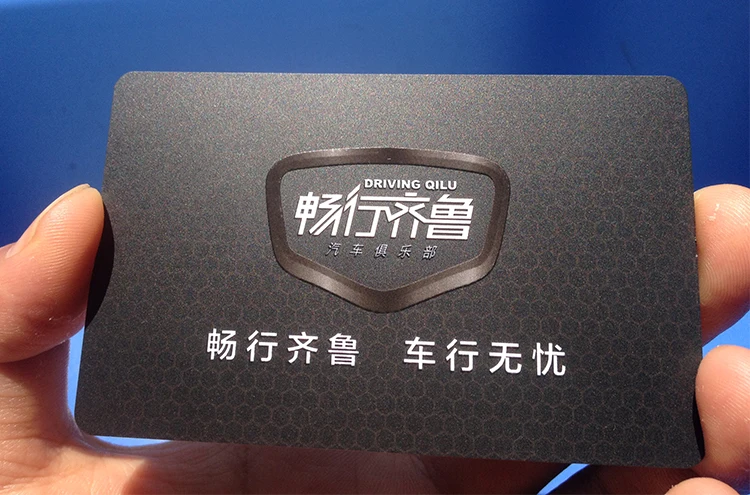 30 Mil Matte Frost Printing Plastic Membership Pvc Business Card With Spot Uv