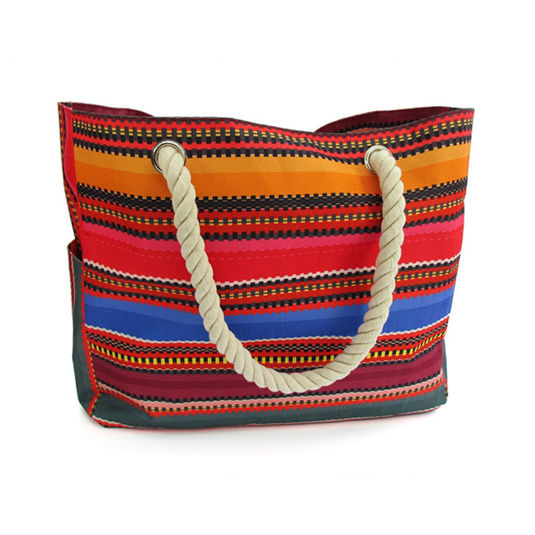 Asa de cuerda personalizada para bolso de mano de lona de algodón de 10 oz