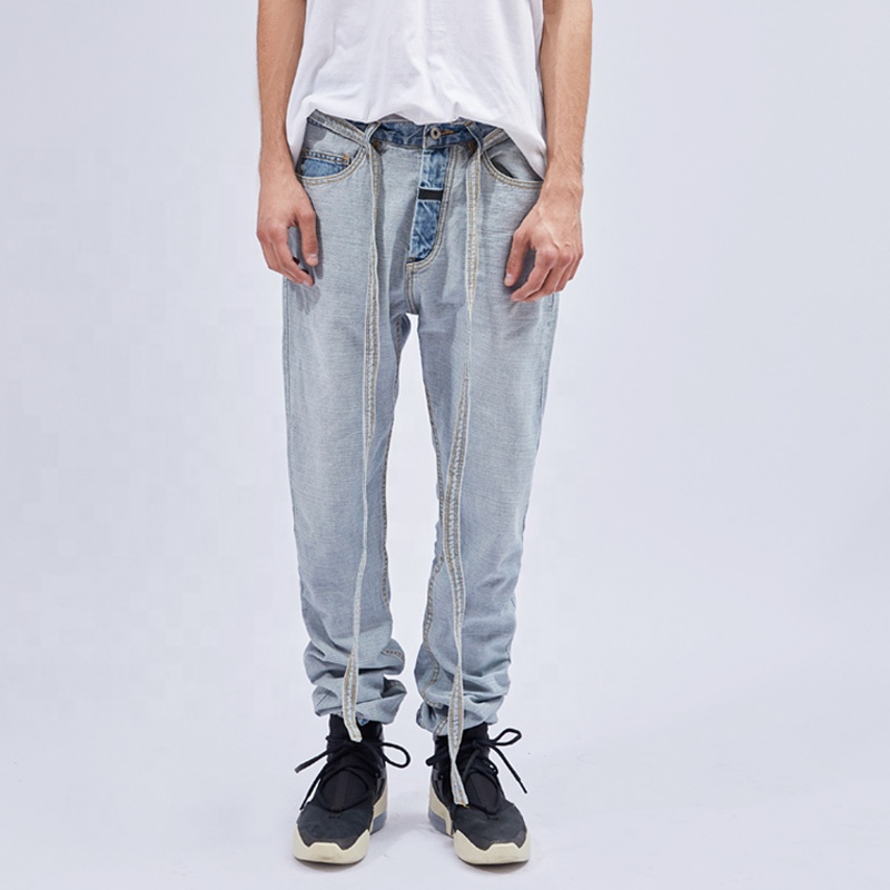 jeans with strings on the side
