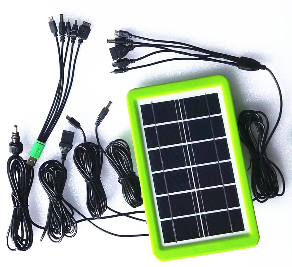 3W 6v Placa de Geração de Energia Do Painel Solar À Prova D' Água de Viagem Ao Ar Livre Portátil