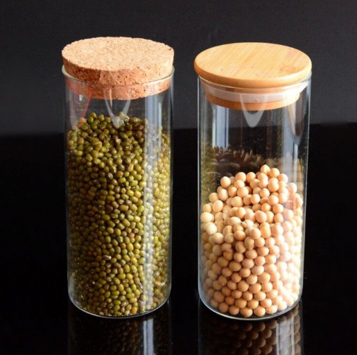 Glassware Food Storage Custom Size Glass Jar  Top Food Jar With Clip Lid