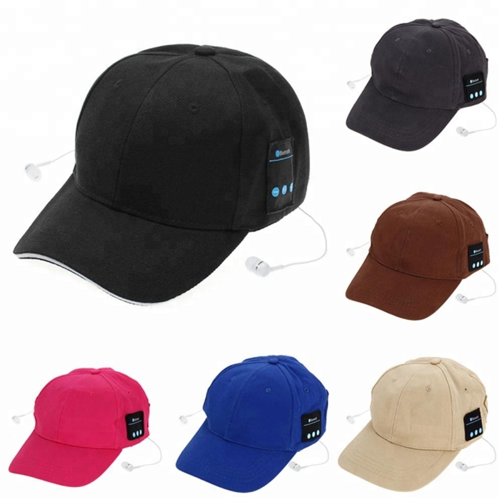 Custom Brand Logo Stereo Wireless Summer Sun Sports Bluetooth Hat Music Wireless Caps