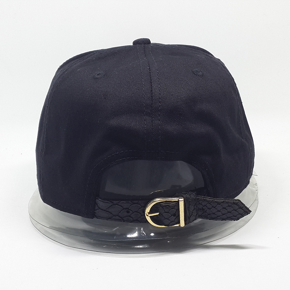 metal thread embroidery snake skin brim snapback cap snapback hat